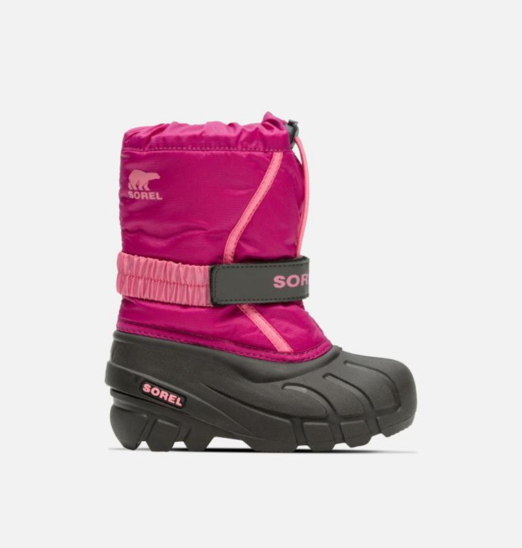 Kids Snow Boots Pink/Black - Sorel Childrens Flurry™ - 745-VMNCZY